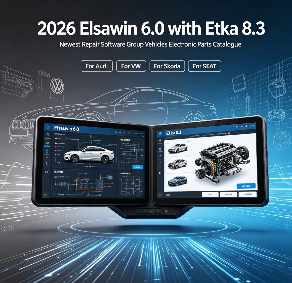 Electronics Repair Parts - 2026 Elsawin 6.0 con Software Etka