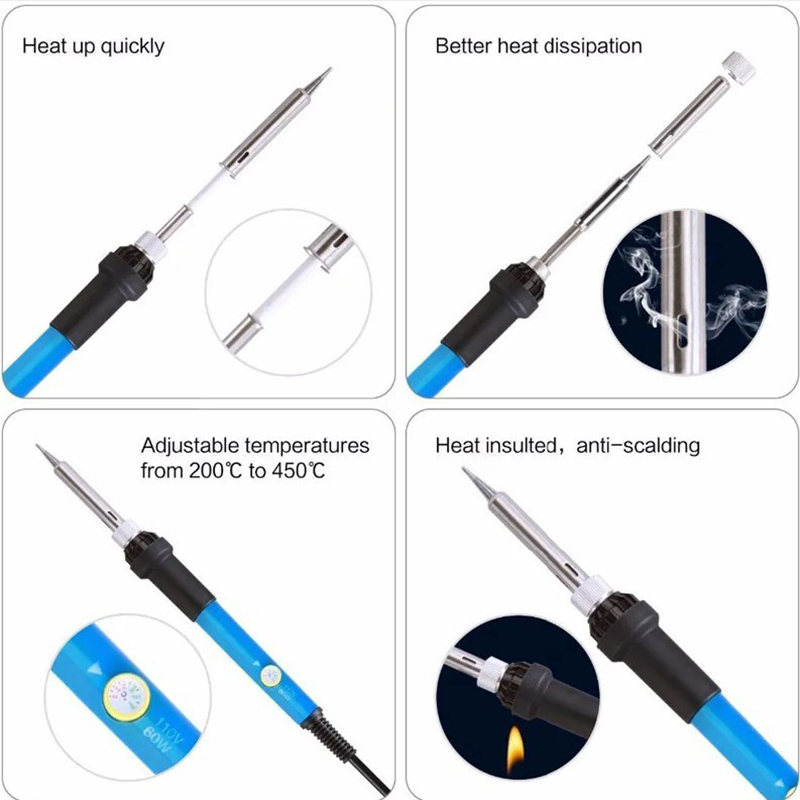 Kit de 15 piezas 220 V 60 W Ki - Electronics Repair Kit With Soldering Iron reseña y precio