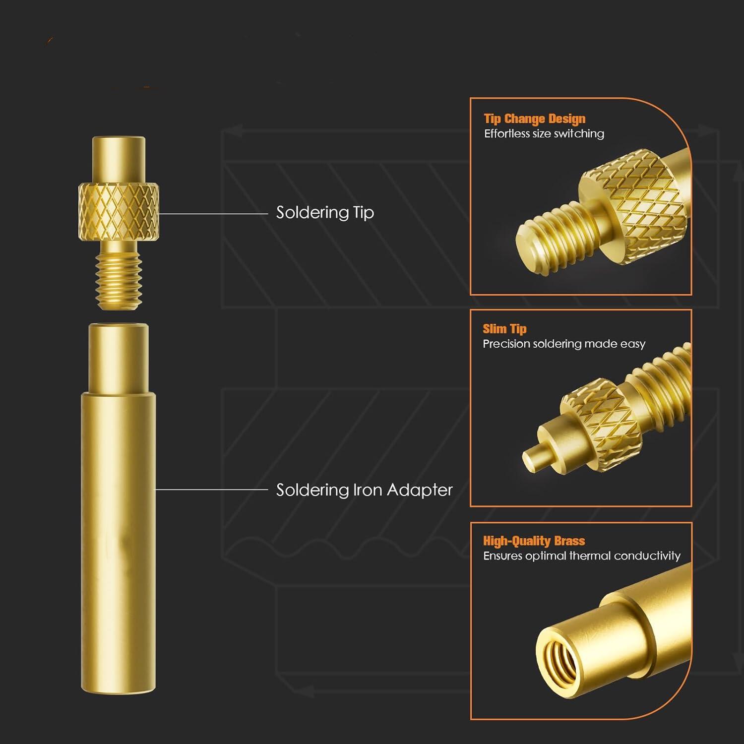Tuerca de inserción térmica, p - Electronics Repair Kit With Soldering Iron reseña y precio