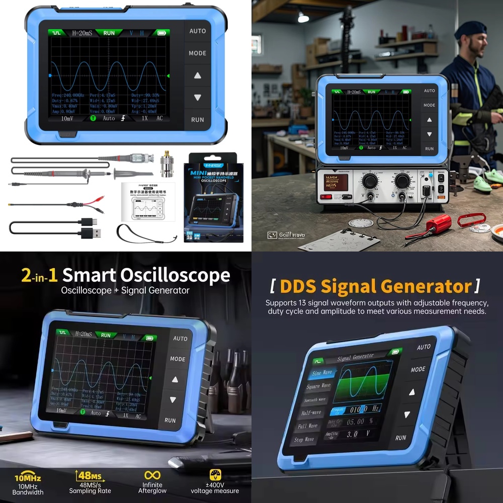 Osciloscopio Digital Portátil  - Repair Electronics reseña y precio