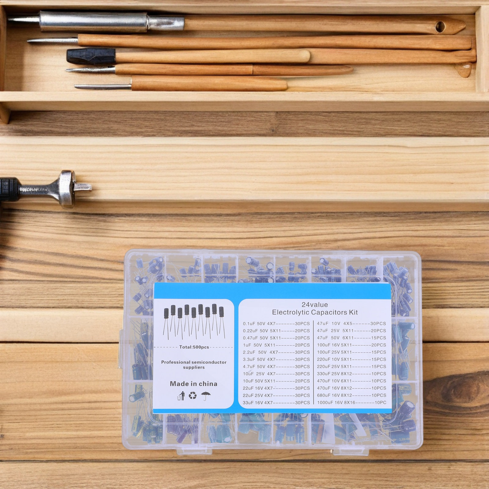 Kit de 500 Condensadores Elect - Repair Electronics reseña y precio