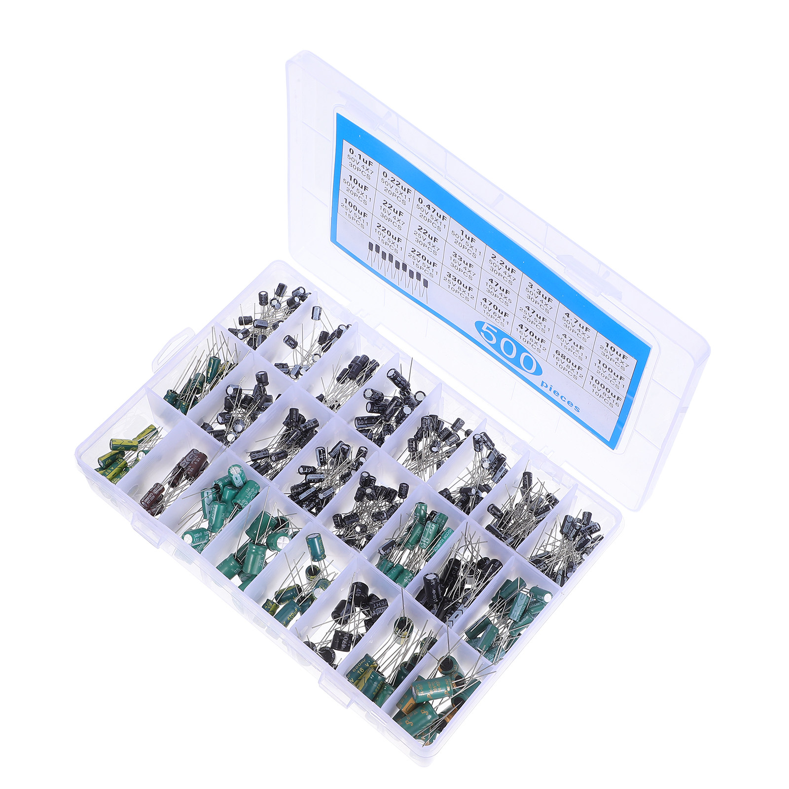 Kit de 500 Condensadores Elect - Repair Electronics reseña y precio